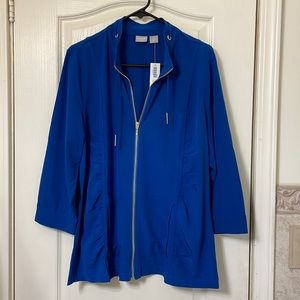 Chico’s Zenergy jacket, size 3 ( xl ) New with tags royal blue
